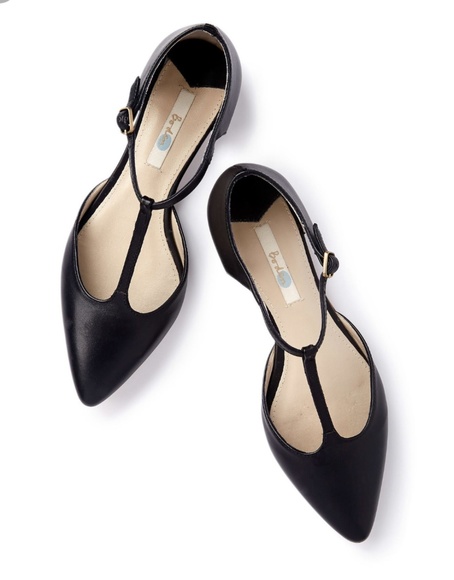 Boden T Bar Flats in Navy - Picture 5 of 8